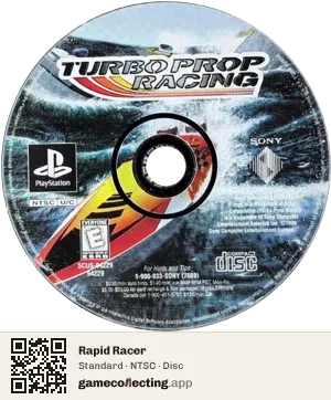 Rapid Racer PlayStation, NTSC disc