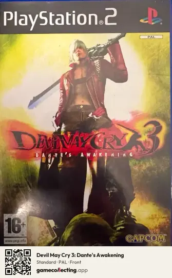 Devil May Cry 3: Dante's Awakening PlayStation 2, PAL box front