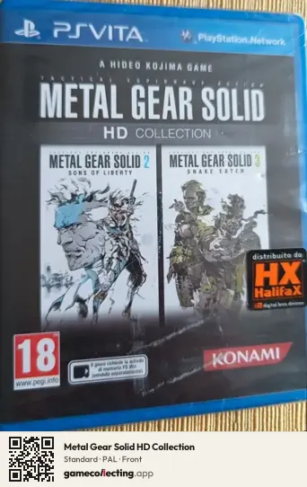 Metal Gear Solid HD Collection PlayStation Vita, PAL box front