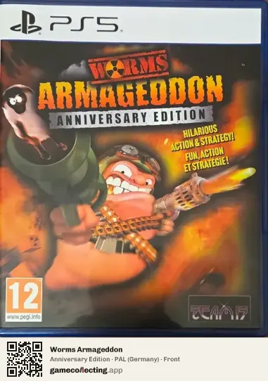 Worms Armageddon PlayStation 5, Germany box front
