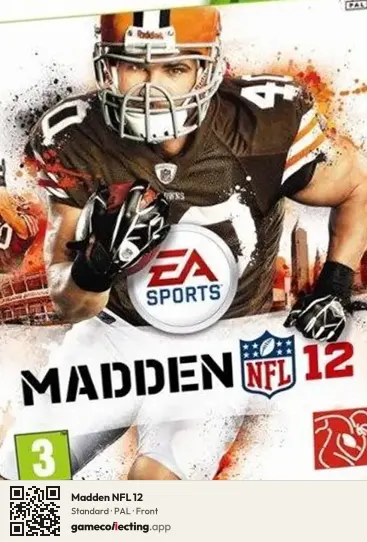 Madden NFL 12 Xbox 360, PAL box front