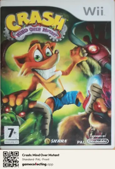Crash: Mind Over Mutant Nintendo Wii, PAL box front