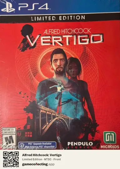 Alfred Hitchcock: Vertigo PlayStation 4, NTSC box front