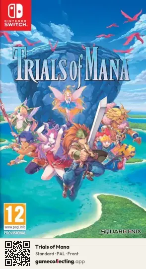 Trials of Mana Nintendo Switch, PAL box front
