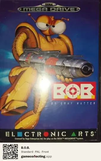 B.O.B. Sega Mega Drive / Genesis, PAL box front