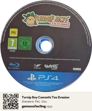 Turnip Boy Commits Tax Evasion PlayStation 4, PAL disc