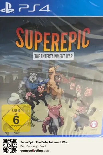 SuperEpic: The Entertainment War PlayStation 4, Germany box front