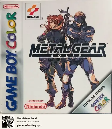 Metal Gear Solid Game Boy Color, PAL box front