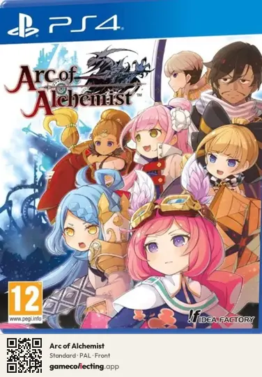 Arc of Alchemist PlayStation 4, PAL box front