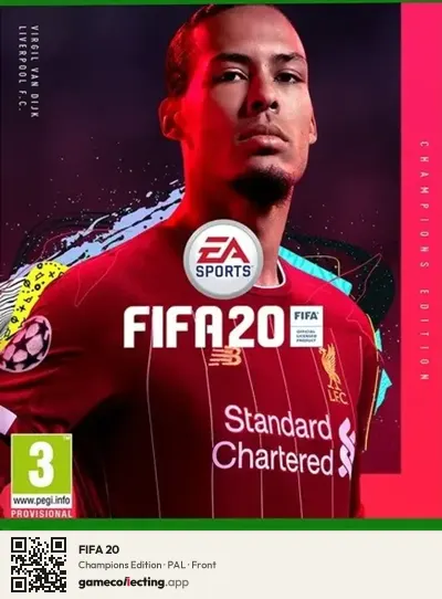 FIFA 20 Xbox One, PAL box front