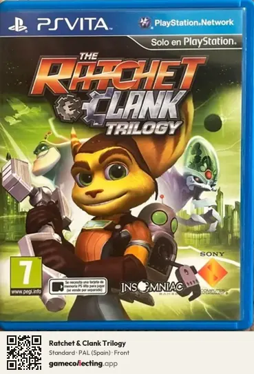 Ratchet & Clank Trilogy PlayStation Vita, Spain box front