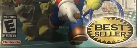 Mario Power Tennis, the ESRB box on its front