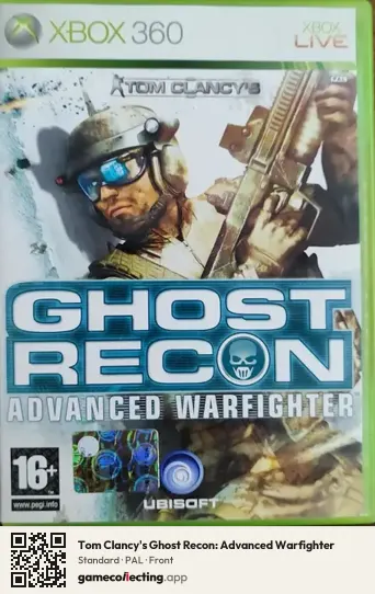Tom Clancy's Ghost Recon: Advanced Warfighter Xbox 360, PAL box front