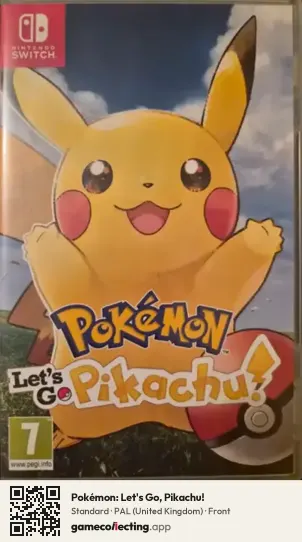 Pokémon: Let's Go, Pikachu! Nintendo Switch, United Kingdom box front