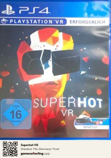 Superhot VR PlayStation 4, Germany box front