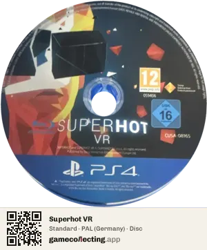 Superhot VR PlayStation 4, PAL disc