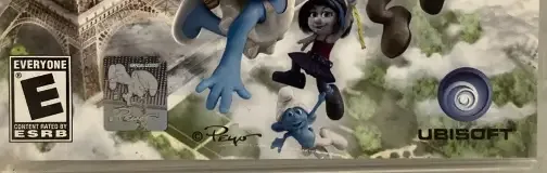The Smurfs 2, the ESRB box on its front