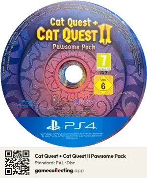 Cat Quest + Cat Quest II Pawsome Pack PlayStation 4, PAL disc