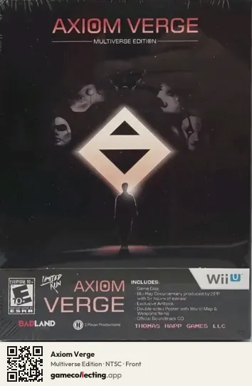 Axiom Verge Nintendo Wii U, NTSC box front