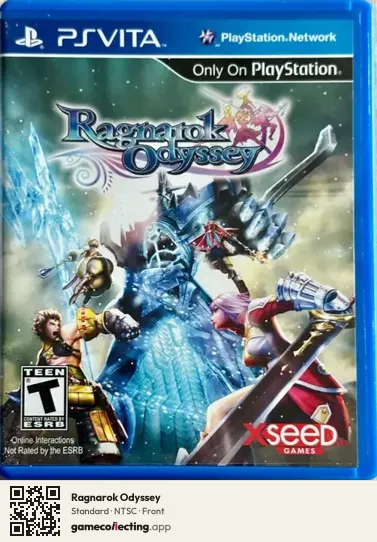 Ragnarok Odyssey PlayStation Vita, NTSC box front