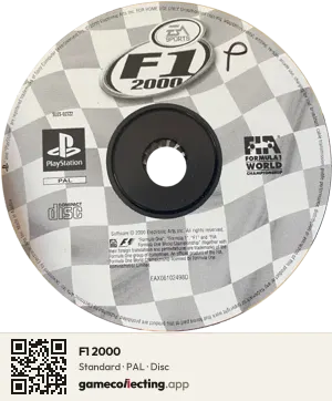 F1 2000 PlayStation, PAL disc