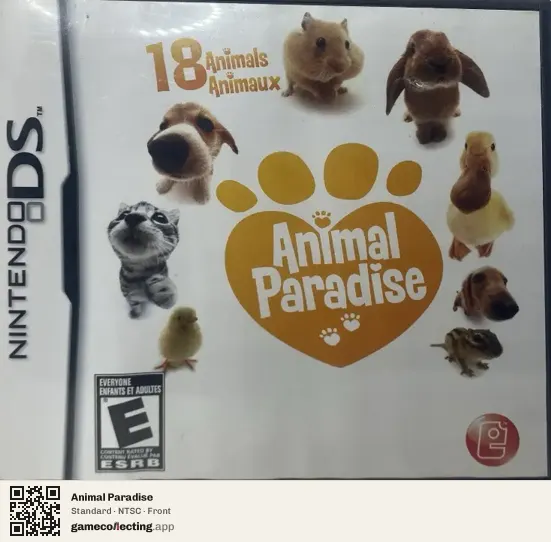 Animal Paradise Nintendo DS, NTSC box front
