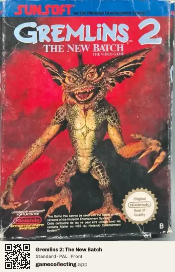 Gremlins 2: The New Batch Nintendo Entertainment System, PAL box front