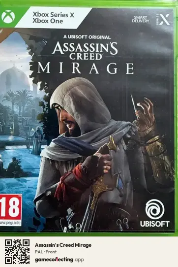 Assassin's Creed Mirage Xbox Series X, PAL box front