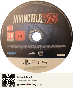 Invincible VS PlayStation 5, PAL disc