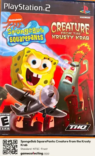 SpongeBob SquarePants: Creature from the Krusty Krab PlayStation 2, NTSC box front