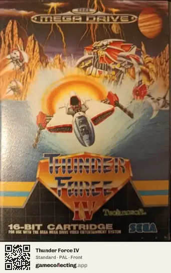 Thunder Force IV Sega Mega Drive / Genesis, PAL box front