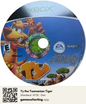 Ty the Tasmanian Tiger Xbox, NTSC disc