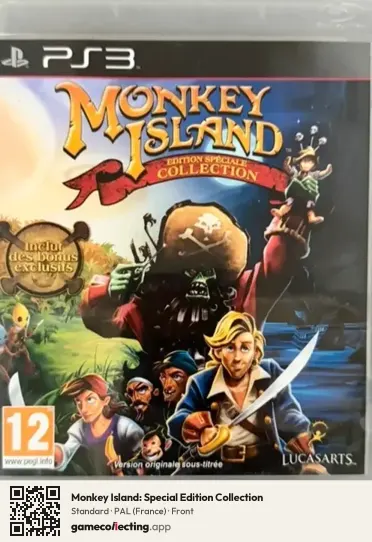 Monkey Island: Special Edition Collection PlayStation 3, France box front