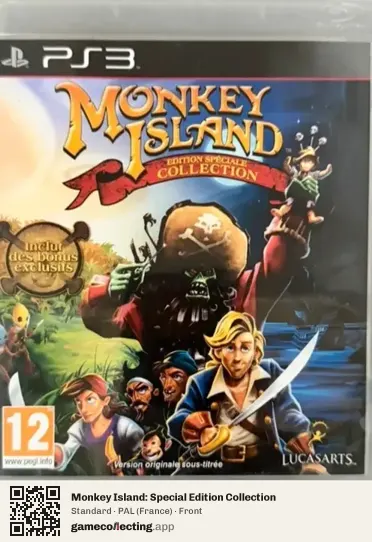Monkey Island: Special Edition Collection PlayStation 3, France box front