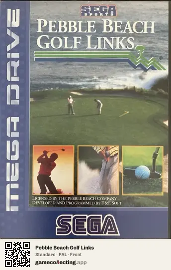 Pebble Beach Golf Links Sega Mega Drive / Genesis, PAL box front