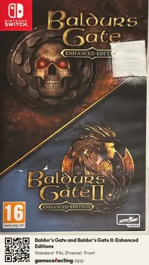 Baldur's Gate and Baldur's Gate II: Enhanced Editions Nintendo Switch, France box front