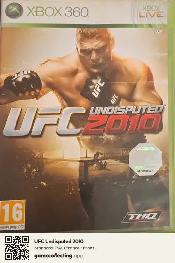 UFC Undisputed 2010 Xbox 360, France box front