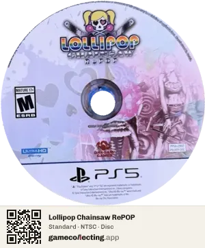 Lollipop Chainsaw RePOP PlayStation 5, NTSC disc
