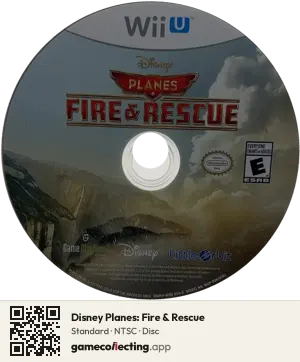 Disney Planes: Fire & Rescue Nintendo Wii U, NTSC disc