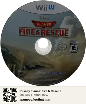 Disney Planes: Fire & Rescue Nintendo Wii U, NTSC disc