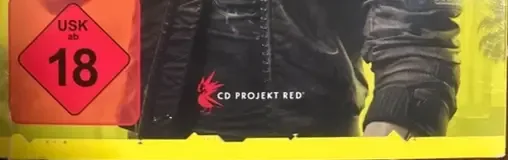 Cyberpunk 2077, the USK square on its front