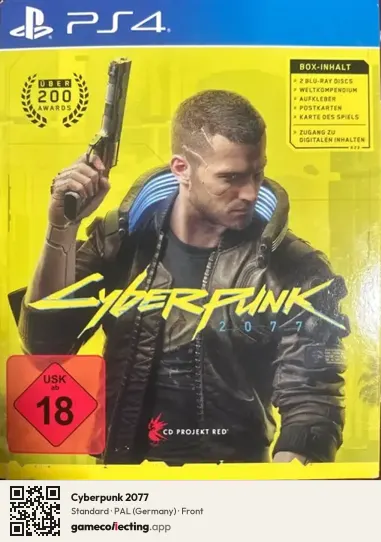 Cyberpunk 2077 PlayStation 4, Germany box front