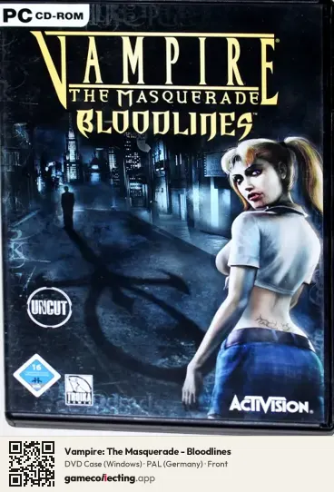 Vampire: The Masquerade - Bloodlines Computer, Germany box front