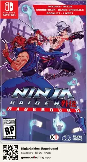Ninja Gaiden: Ragebound Nintendo Switch, NTSC box front