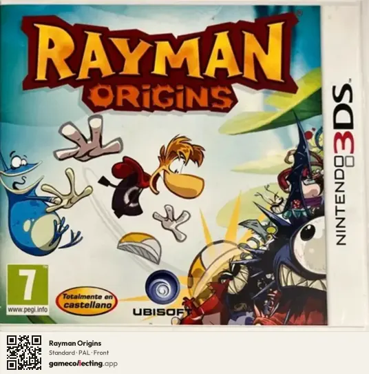 Rayman Origins Nintendo 3DS, PAL box front