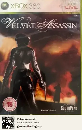Velvet Assassin Xbox 360, PAL box front