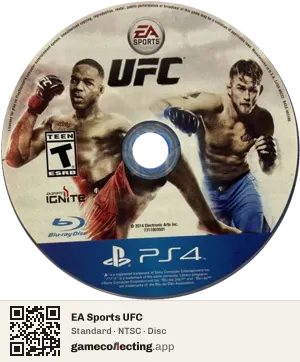 EA Sports UFC PlayStation 4, NTSC disc