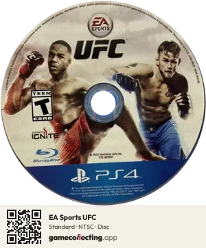 EA Sports UFC PlayStation 4, NTSC disc