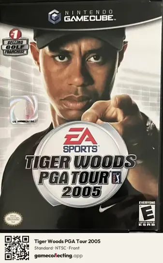Tiger Woods PGA Tour 2005 Nintendo GameCube, NTSC box front