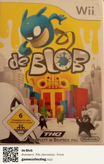 de Blob Nintendo Wii, Germany box front